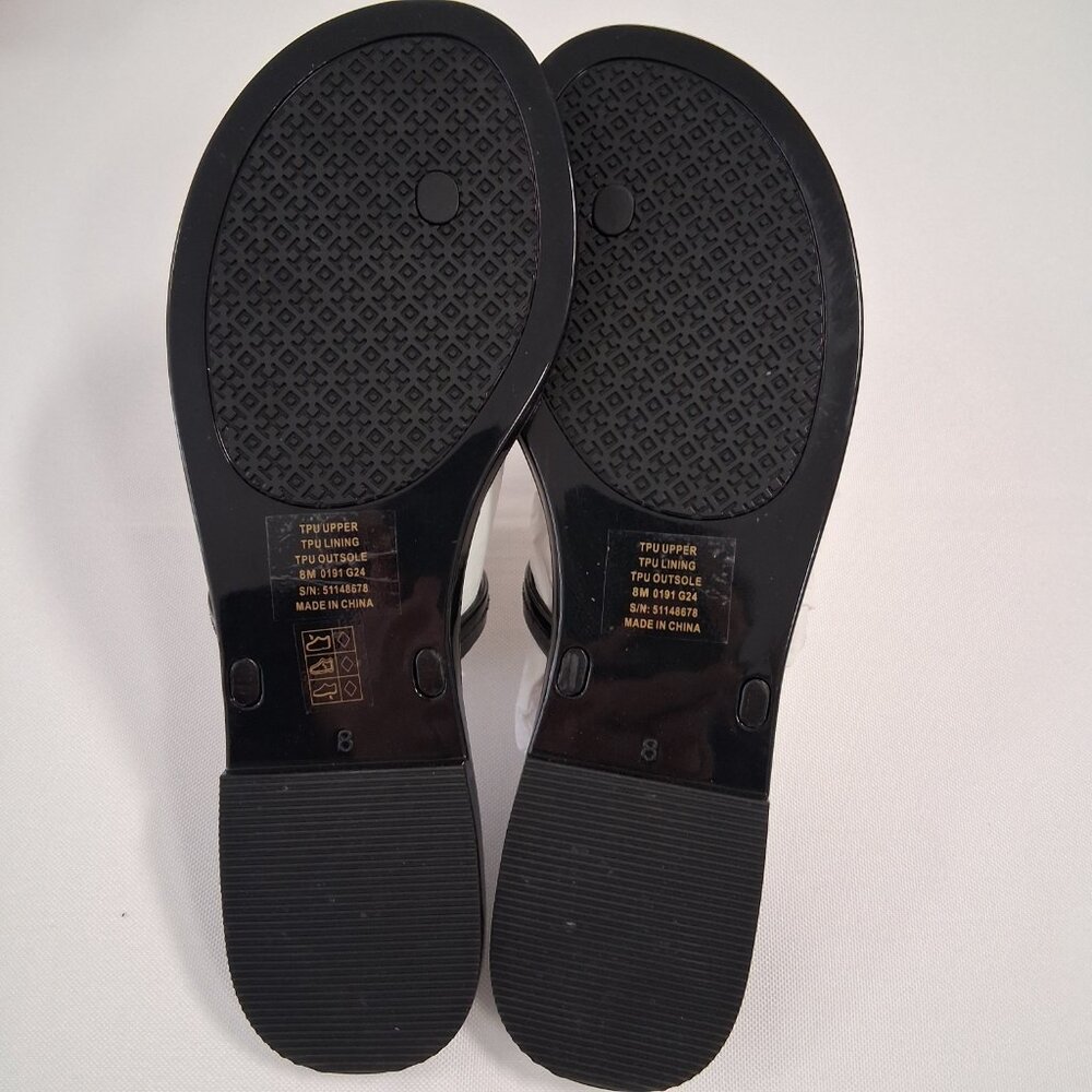 Tory Burch Women’s Miller Patent Thong Sandals – Black, Size 8 Medium - Picture 6 of 7